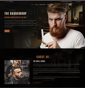 Barber Studio & Product Store example
